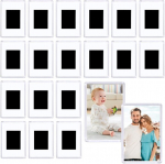 Jinsion 20 mini polaroid magnetiliste pildiraamide komplekt, 4,5 x 7 cm magnetiline pildiraam, mini pildiraam, fotomagnetid akr&uuml;&uuml;l magnetiline pildiraam, l&auml;bipaistev magnetraamide komplekt, k&uuml;lmkapile