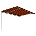 k&auml;sitsi sisset&otilde;mmatav varikatus, 400 x 300 cm, oranž ja pruun CFE8586867