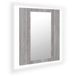 LED-peegelkapp, hall Sonoma, 40x12x45 cm, tehispuit CFE2540439