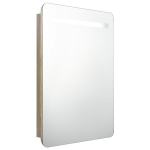 LED-idega vannitoa peegelkapp, tamm, 60 x 11 x 80 cm CFE9116019