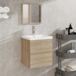 vannitoakapp peegliga, Sonoma tamm, tehispuit CFE3520847