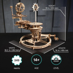 Ugears mehaaniline telluurion 3d pusle - isadep&auml;eva kingitus, maa ja kuu pusle, 3d puidust pusle t&auml;iskasvanutele, mudelikomplektid t&auml;iskasvanutele ehitamiseks - hariv p&auml;ikeses&uuml;steemi Diy planetaarium