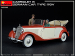 Mini Art Miniart 38018 1:35 Saksa auto Type 170 V Cabriolet B t&auml;pne koopia mudeli ehitamise plastikkomplekt k&auml;sit&ouml;&ouml; hobi liimimine mudelikomplekti kokkupanek v&auml;rvimata