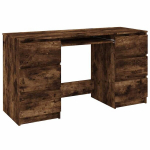 kirjutuslaud，arvutilaud, suitsutatud tamm, 140 x 50 x 77 cm, tehispuit CFE7556745