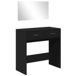 tualettlaud peegliga, must, 80 x 39 x 80 cm CFE6022403