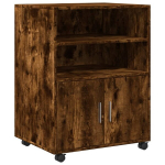 ratastel kapp, suitsutatud tamm, 60x48x81 cm, tehispuit CFE717136