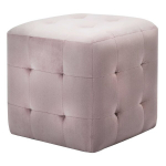 tumba 2 tk, roosa, 30 x 30 x 30 cm, sametkangas CFE114595
