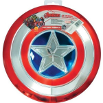 Bouclier Captain America en plastique m&eacute;tallis&eacute; - MARVEL - 30 cm - Rouge