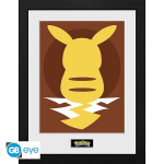 Arvutim&auml;ng POKEMON - Framed print "Pikachu Silhouette 25" (30x40)