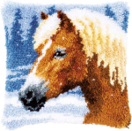Vervaco kinnitatav padjakomplekt, dekoratiivne padjakate, kinnitatav komplekt algajatele, hobuk&auml;sit&ouml;&ouml; t&auml;iskasvanutele, loominguline isetehtud k&auml;sit&ouml;&ouml;padja isetegemine, 40 x 40 cm, kinnitatav heegeln&otilde;ela komplekt, kinnitatav heegeln&otilde;ela komplekt padjale
