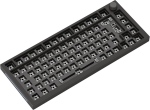 Glorious Gaming Gmmk Pro 75% Barebones (ainult raam) &ndash; modulaarne mehaaniline m&auml;nguriklaviatuur, 1,5 kg, Rgb, t&auml;ielikult kohandatav, toetab 5 kontaktiga l&uuml;liteid, International/iso paigutus &ndash; must