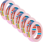 Tesa Pr&auml;zisionskrepp 4333 tundlik maalriteip tundlike pindade maskeerimiseks siseruumides - eriti lame maalriteip - heleroosa - 50 m x 25 mm tk | pakis 6 tk