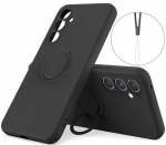 &bdquo;Ring&ldquo; Kickstand (TPU) kaaned - must (Galaxy A35)