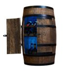 T&uuml;nnikujuline lukustatav joogikapp Creative Cooper, 3_DHW_RGB, 80x50 cm, wenge v&auml;rv