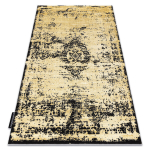 Vaip DE LUXE kaasaegne 2083 Ornament vintage pestud - Struktuuriline kuld / hall