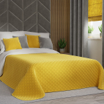 Dekoratiivne pleed Markizeta, 220x240 cm, kollane