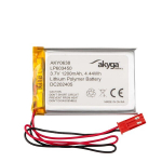 Li-Po LP603450 Akyga AKY0638 3.7V / 1200mAh PCM aku JST 2-Pin 100mm pistikupesa