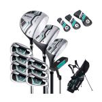 Golfiklubide komplekt, 11x7.5", Sinine/Roheline