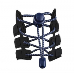 Elastsed &uuml;mmargused kinnituste ja otstega kingapaelad 3 mm 100 cm, v&auml;rv sinine