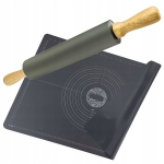 Silikoonist taignamatt 40x50 + silikoonist taignarull pitsa jaoks