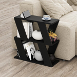 Kaasaegne 3-Astmeline Abilaud, Lazena, Decortie, 60 x 55.4 x 21.2 cm, Must Bute