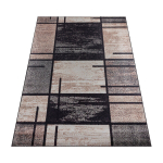 Pruun vaip 160x220 cm elutuppa v&otilde;i tuppa, modernne geomeetriline muster