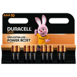 Duracell Plus Power Boost Pile LR3 (AAA) alkaanilised 1.5 V 10 tk