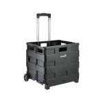 Kokkupandav ostuk&auml;ru kandev&otilde;imega kuni 35 kg Olli 65L 42x40,5x38cm must