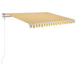 k&auml;sitsi sisset&otilde;mmatav varikatus, 350x250 cm kollane ja valge CFE86959