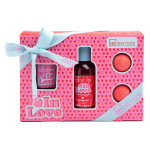 Komplekt Idc Institute In Love naistele: du&scaron;igeel, 100 ml + vannipommid, 30 g + k&uuml;&uuml;nal, 1 tk.