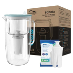 Aqualogis Sonata klaasist veefilterkann 2,9 l helesinine 1 padruniga UniX