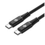 USB-C-USB-C kaabel (100W PD), 2 m, must
