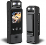 Kaasaskantav HD 1080P mini kehakaamera, 180&deg; objektiiv, liikumisandur, 6 tundi, 1 tk