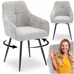 Polsterdatud tool Mebel Elite LARISA halli v&auml;rvi