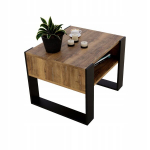 Kohvilaud Perfect Karo, 65x53.6x45 cm, pruun/must