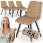 Komplekt 4x polsterdatud tooli Mebel Elite RIO beež