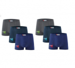 Meeste bokserid Kaile Bamboo, erinevat v&auml;rvi, 6 tk.