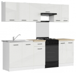 7-osaline k&ouml;&ouml;gim&ouml;&ouml;blikomplekt Black Red White Junona Line, valge