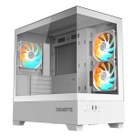 Gigabyte C201 PANORAMIC ICE Valge RGB Midi Tower karp, klaasist ATX
