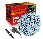&Otilde;nnelikud inimesed Field Christmas Garland 500 LED, 35 meetrit k&uuml;lm valge v&auml;lk