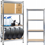 Metallist riiul 150x75x30 cm, 4 riiulit, 540 kg