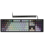 LORGAR Azar 514, Juhtmega mehhaaniline m&auml;ngude klaviatuur, RGB valgustus, LORGAR Azar 514, Wired mechanical gaming keyboard, RGB backlight, 1680000 colour variations, 18 modes, keys number: 104, 50M clicks, linear dream switches, spring cable up to 3 ...