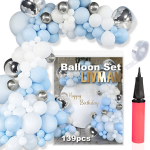 &Otilde;hupallivanikute komplekt erinevateks pidustusteks LIVMAN 048 koos &otilde;hupallipumbaga, 139 osa