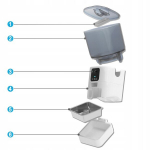 Automaatne 6L lemmikloomade s&ouml;&ouml;tur HD-kaamera ja Wi-Fi-ga.