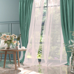 Kardin Velur Moradi, 140x250 cm, roheline