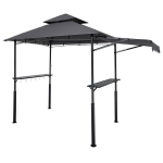 Varikatus-grill, 2,43 x 1,5 m, topeltkatusega