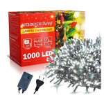 Airi J&otilde;ulutuled 1000 LED J&otilde;ulu valgusketid LED 1000, 65 meetrit k&uuml;lm valge valgus