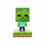 Paladone laste laualamp Minecraft Zombie Light PP6592MCFV4, roheline/mitmev&auml;rviline