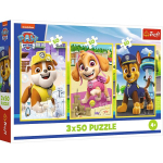 TREFL PAW PATROL puslede komplekt K&auml;papatrulli kutsud, 3x50 osa