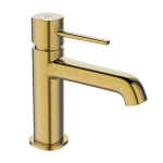 Valamu segisti Laveo Pola Low koos klik-klak-mehhanismiga, Brushed Gold